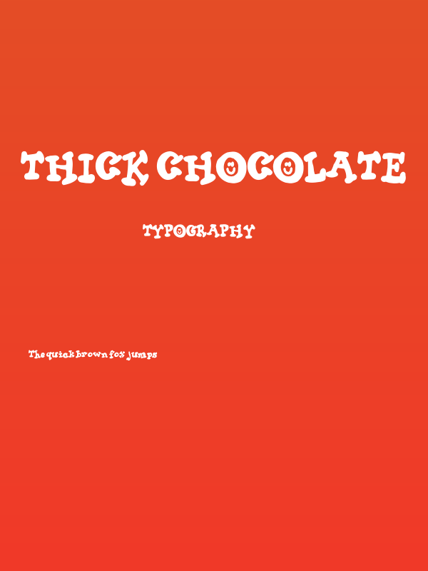 Thick Chocolate Poster
