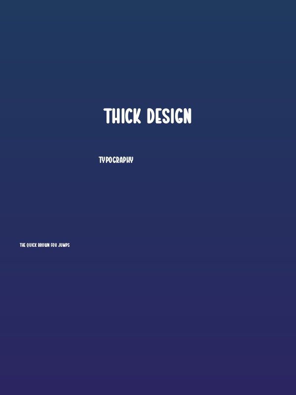 Thick Design Poster