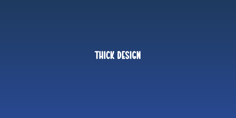 Thick Design Social Header
