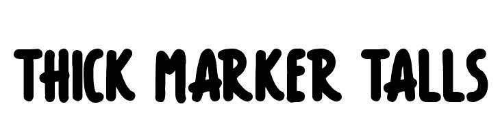 Thick Marker Talls  لخطوط تنزيل