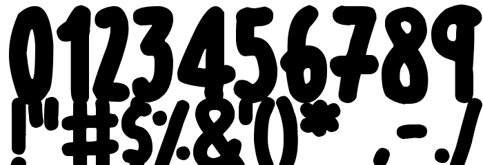 Thick Marker Talls Font OTHER CHARS