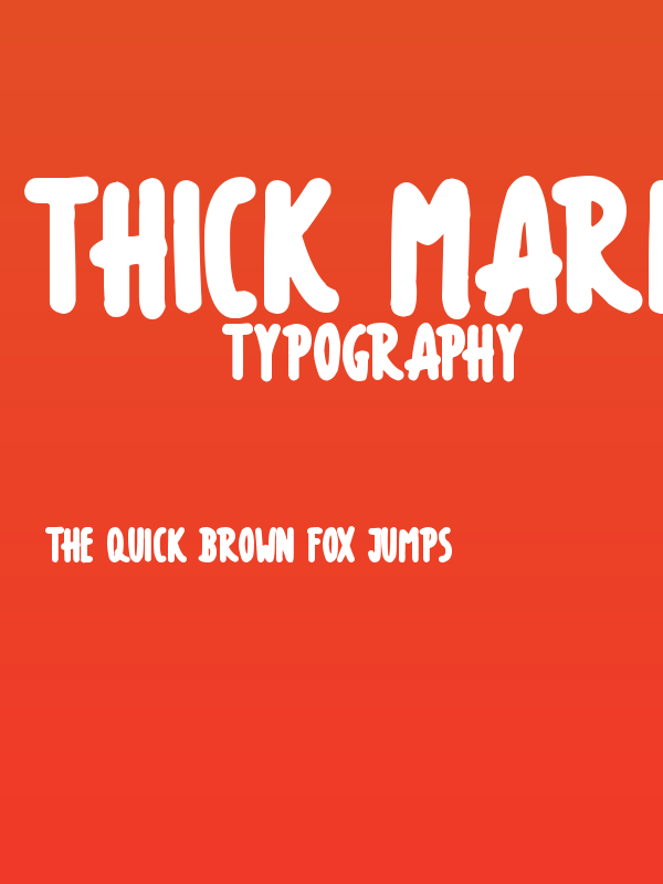 Thick Marker Talls Poster