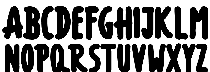 Thick Marker Talls Font LOWERCASE
