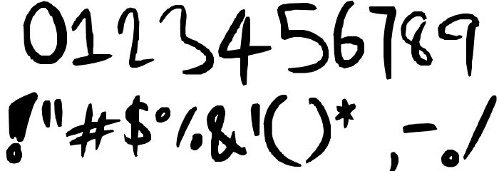 Thick OR Thin Font OTHER CHARS