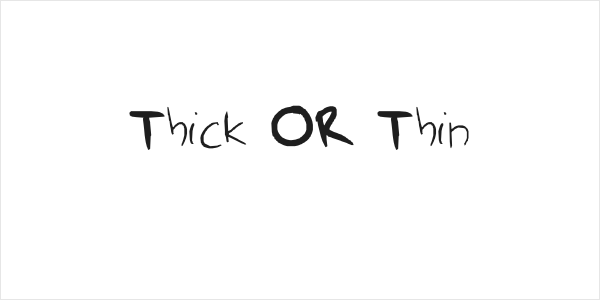 Thick OR Thin Logo