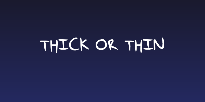 Thick OR Thin Social Header