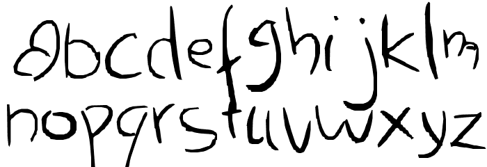 Thick OR Thin Font LOWERCASE