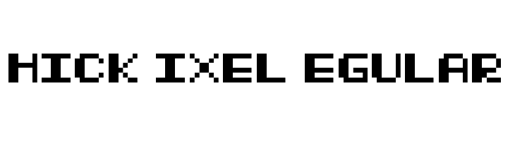 Thick Pixel Regular  免费字体下载