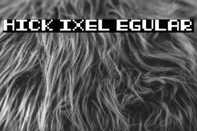 Thick Pixel Regular Font examples