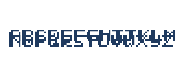 Thick Pixel Regular Lowercase