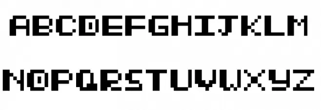 Thick Pixel Regular Fuentes MINÚSCULAS