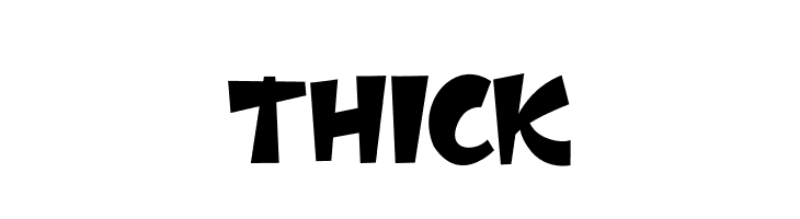 Thick  フリーフォントのダウンロード