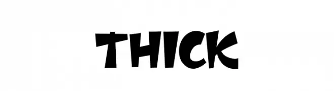 Thick  Fuentes Gratis Descargar