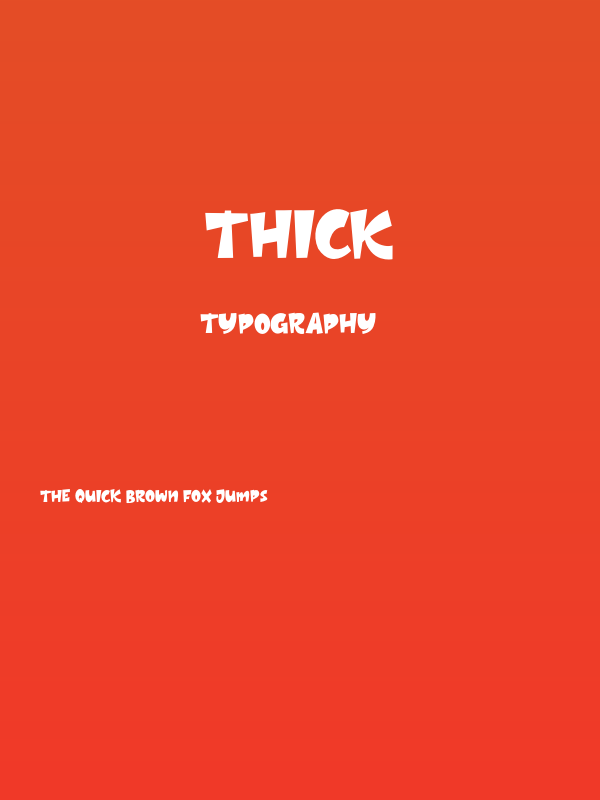 Thick Poster
