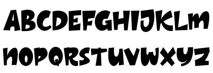 Thick Font LOWERCASE