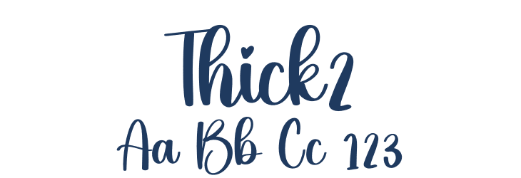 Thick2 Font Preview