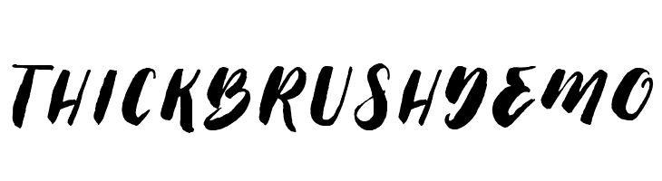 ThickBrushDemo  免费字体下载