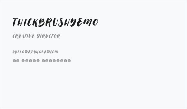 ThickBrushDemo Business Card