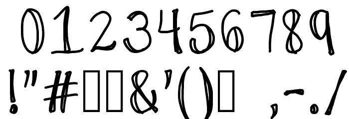 ThickChick Font OTHER CHARS