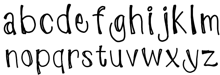 ThickChick Font LOWERCASE