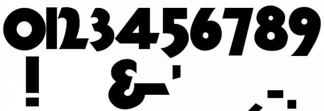 ThickDeco Font OTHER CHARS