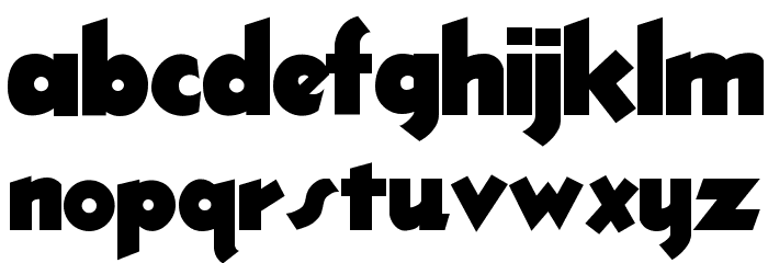 ThickDeco Font LOWERCASE