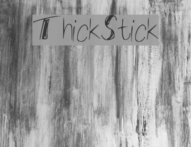 ThickStick Font examples