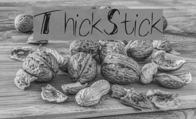 ThickStick Font examples