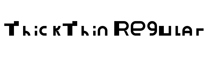 ThickThin Regular  नि: शुल्क फ़ॉन्ट्स डाउनलोड