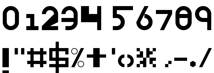 ThickThin Regular Font OTHER CHARS