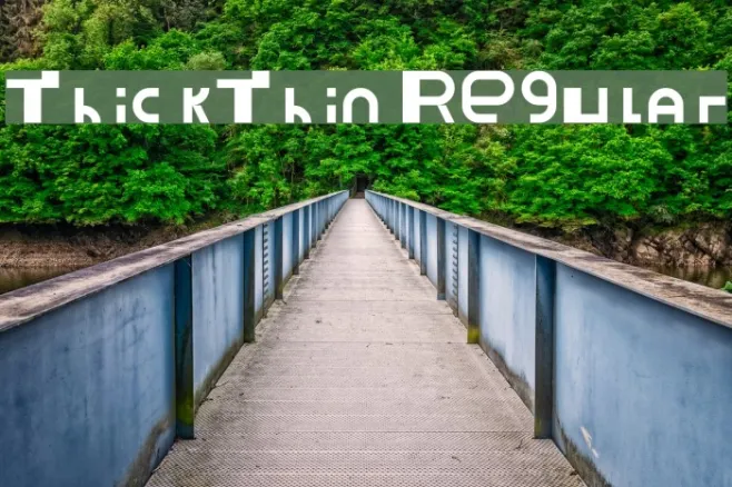 ThickThin Regular Example 1