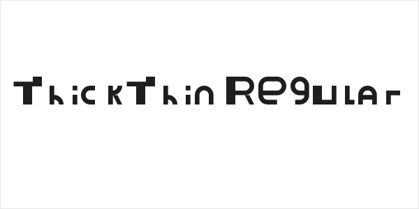 ThickThin Regular Logo