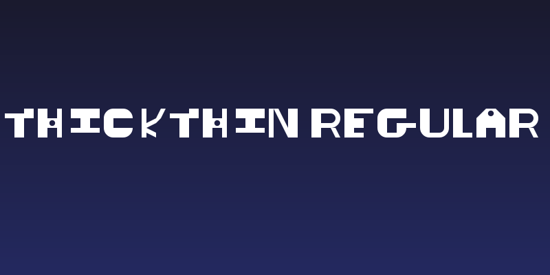 ThickThin Regular Social Header