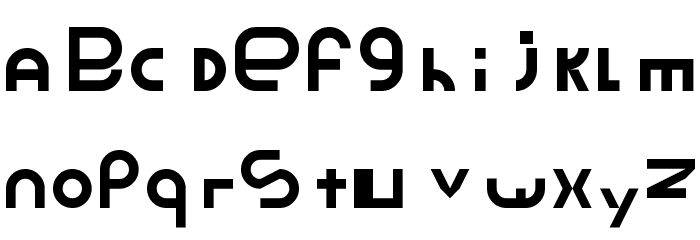 ThickThin Regular Font LOWERCASE