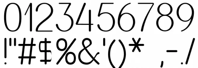 Thick_Calibri Font OTHER CHARS