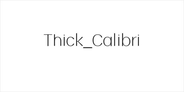 Thick_Calibri Logo