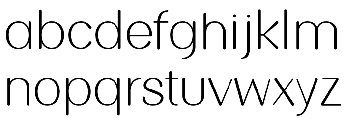 Thick_Calibri Font LOWERCASE