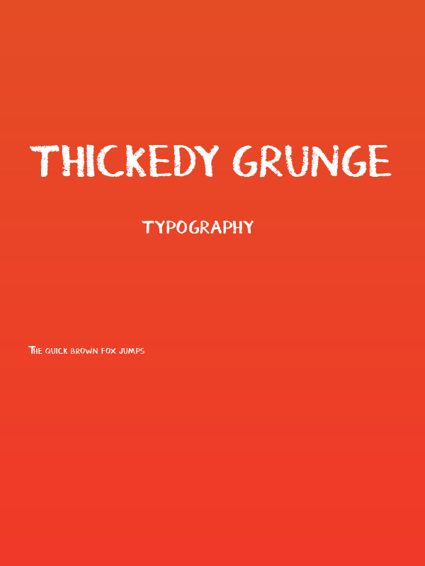 Thickedy Grunge Poster
