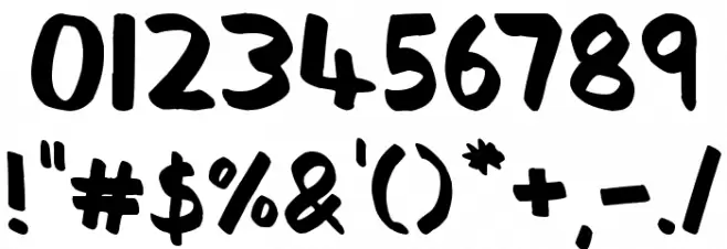 Thickedy Quick Font OTHER CHARS