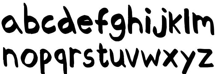 Thickedy Quick Font LOWERCASE