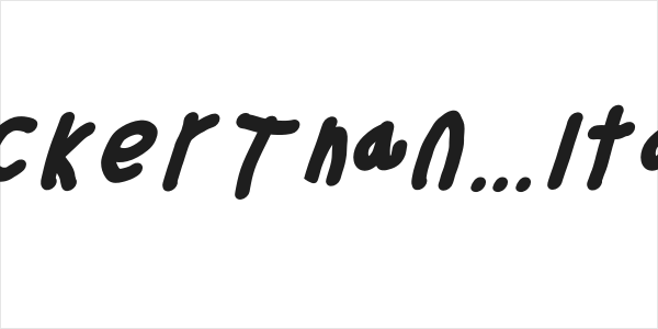 Thicker Than... Italic Logo