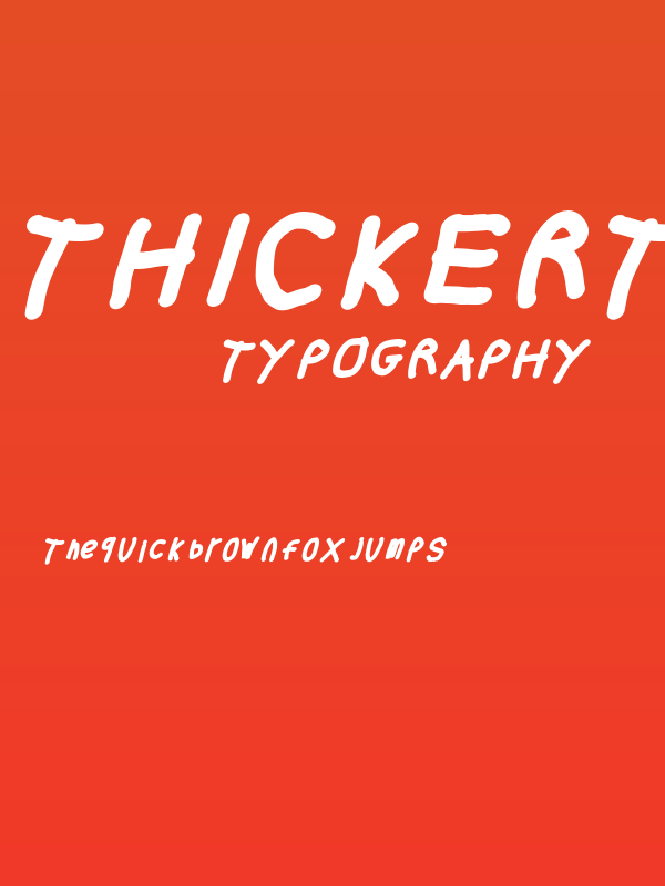 Thicker Than... Italic Poster
