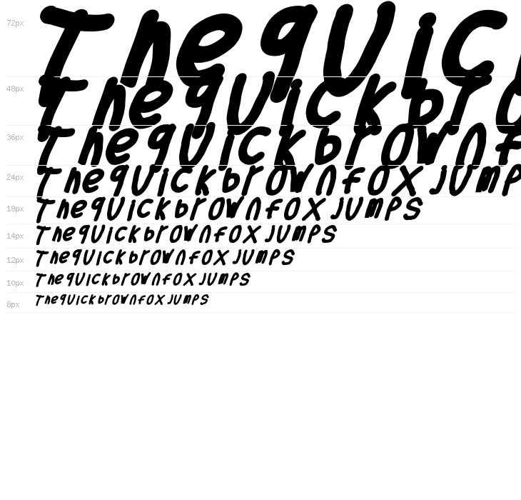 Thicker Than... Italic Waterfall