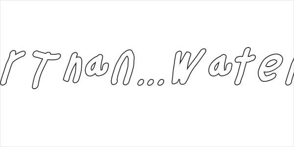 Thicker Than... Water Italic Logo