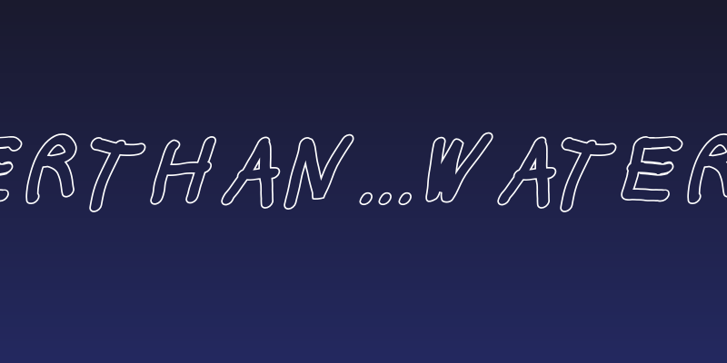 Thicker Than... Water Italic Social Header