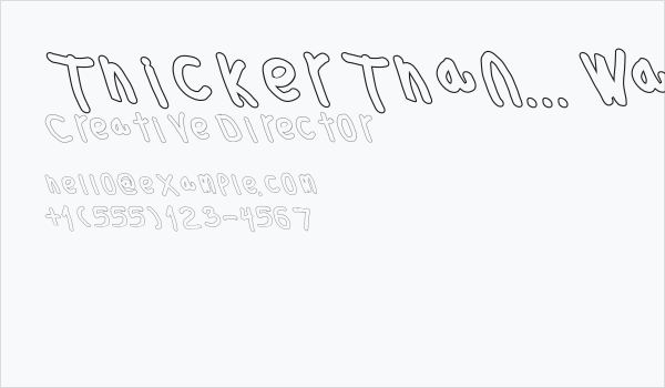 Thicker Than... Water Leftalic Business Card