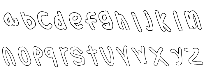 Thicker Than... Water Leftalic Font LOWERCASE