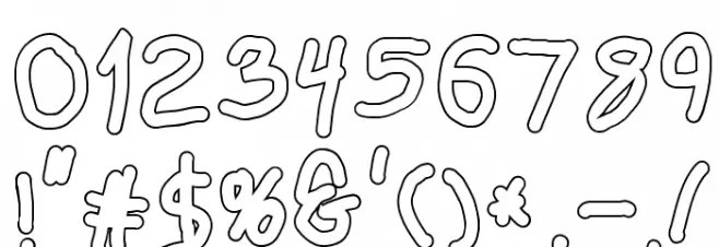 Thicker Than... Water Font OTHER CHARS