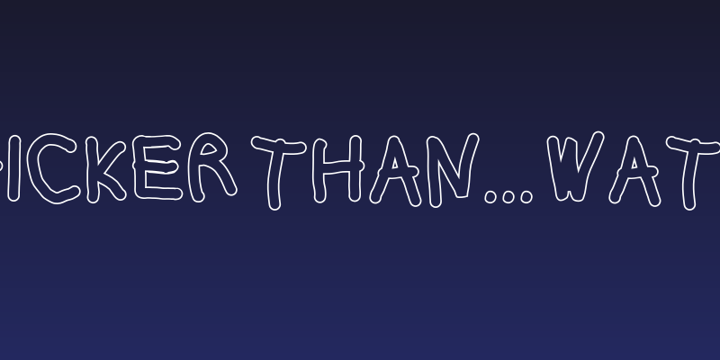 Thicker Than... Water Social Header