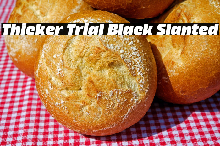 Thicker Trial Black Slanted Example 1